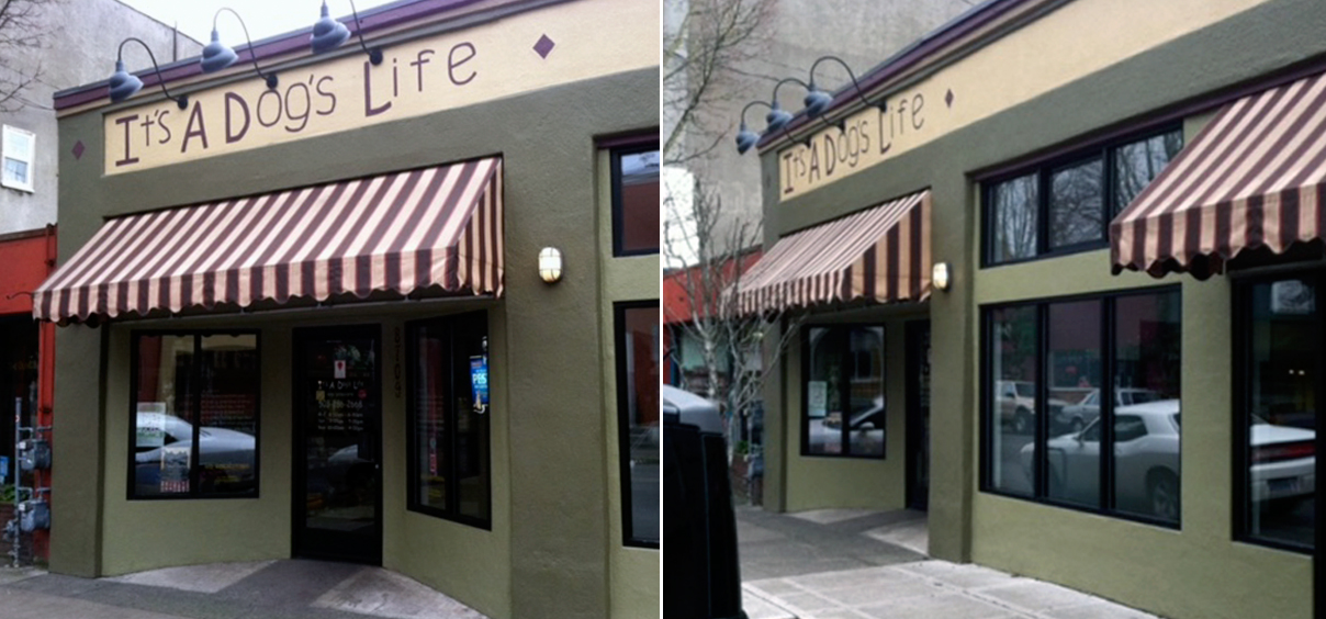 It’s a Dog’s Life Awnings Installation