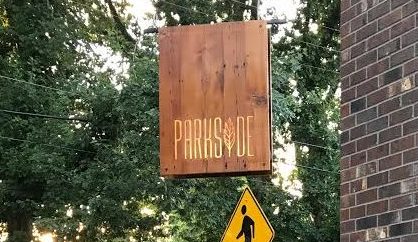 Parkside Pub Signage and Flower Boxes